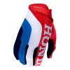 LUVAS TROY LEE DESIGNS AIR HONDA - VERMELHO / BRANCO / AZUL